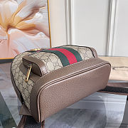 Gucci Ophidia GG Supreme small backpack in beige canvas 22x29x15 cm - 6