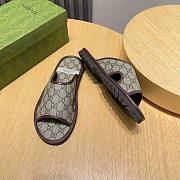  Gucci GG canvas slide sandals in beige - 6