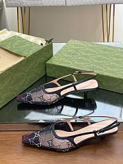 Gucci GG crystal-embellished slingback pumps in black meshb heel 3.5 cm - 1