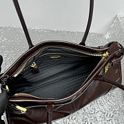 Prada Bonnie medium leather handbag in a burgundy color 32x15x13 cm - 2