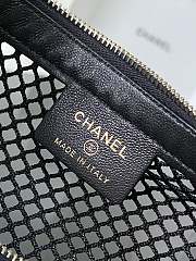 Chanel 25S Clutch on Chain in black Mesh 20*13*4.5cm - 3