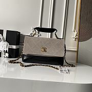  Chanel 25A Mini Box Suede and Lambskin Bag 18×28.5×7.5cm - 1