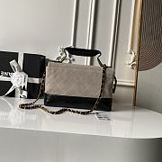  Chanel 25A Mini Box Suede and Lambskin Bag 18×28.5×7.5cm - 6