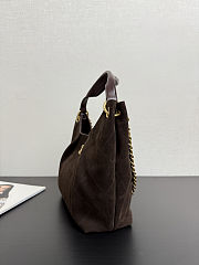 Chanel Maxi Hobo Bag in dark brown suede 32*20*9 cm - 5