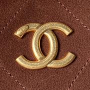 Chanel hobo bag in a brown suede 23.5×31×10cm - 5