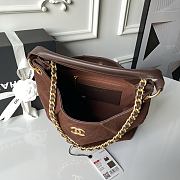 Chanel hobo bag in a brown suede 23.5×31×10cm - 2