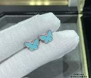 Van Cleef & Arpels Sweet Alhambra Turquoise Butterfly earring  - 1