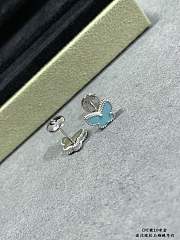 Van Cleef & Arpels Sweet Alhambra Turquoise Butterfly earring  - 2