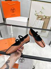 Hermès Lilia ballet flat in Nappa brown - 3