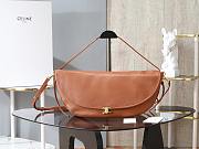 Celine Women's Brown Triomphe Crescent Bag 46×19×10 cm - 1