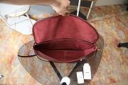 Celine Women's Burgundy Triomphe Crescent Bag 46×19×10 cm - 2