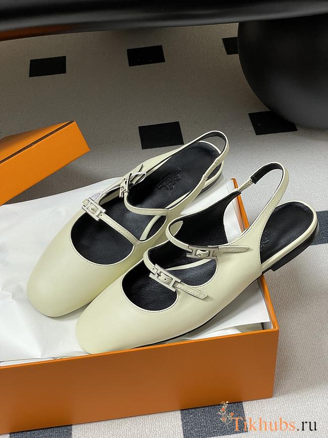 Hermes Jane ballet flats in goatskin leather  - 1