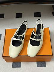 Hermes Jane ballet flats in goatskin leather  - 6