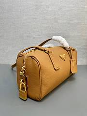 Prada medium leather shoulder bag in a brown or caramel color 29×12.5×10cm - 2