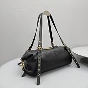 Miu Miu Beau or Aventure shoulder bag in black leather 36cmx20cx15 cm - 5