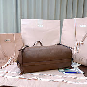 Miu Miu Beau or Aventure shoulder bag in brown leather 36cmx20cx15 cm - 4