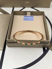 Bvlgari Serpenti Viper Bracelet rose gold with malachite and diamond - 1
