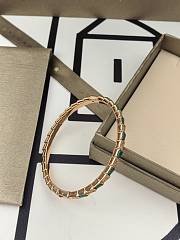 Bvlgari Serpenti Viper Bracelet rose gold with malachite and diamond - 5