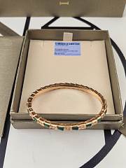 Bvlgari Serpenti Viper Bracelet rose gold with malachite and diamond - 4