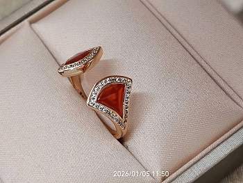 Bvlgari Rose Gold, Diamond and Carnelian Divas' Dream Ring