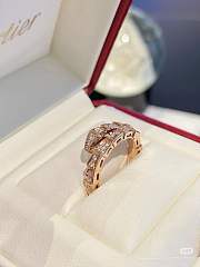 Bvlgari Serpenti Viper two-coil ring in 18-karat rose gold - 4
