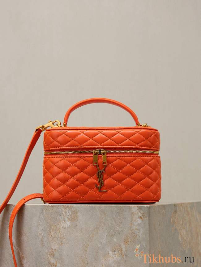 SAINT LAURENT Gaby Vanity mini quilted leather shoulder bag 18x11x6.5cm - 1