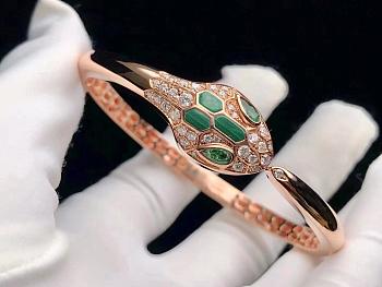 Bvlgari Serpenti Seduttori 18 kt rose gold bangle bracelet