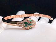 Bvlgari Serpenti Seduttori 18 kt rose gold bangle bracelet - 4