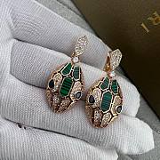 Bvlgari Serpenti drop earrings in 18k rose gold  - 1