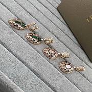 Bvlgari Serpenti drop earrings in 18k rose gold  - 4