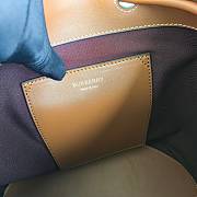 Burberry Small Check Coated Canvas Bucket Bag with a signature TB monogram plaque 16 x 26 x 26cm - 2