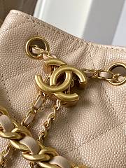 Chanel 25 Small Hobo Handbag in light beige 30*26*14cm. - 2
