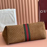 Gucci Giglio large tote bag in GG suede in brown color 60x47x16 cm - 5
