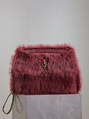 Saint Laurent Niki Large shoulder bag in bordeaux feathers 32×23×9cm - 1