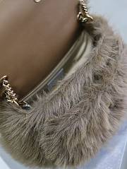 Saint Laurent Niki shoulder bag in brown feathers 28×20×8.5cm - 6
