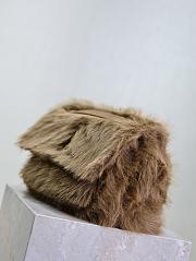 Saint Laurent Niki shoulder bag in brown feathers 28×20×8.5cm - 5