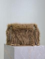 Saint Laurent Niki shoulder bag in brown feathers 28×20×8.5cm - 3