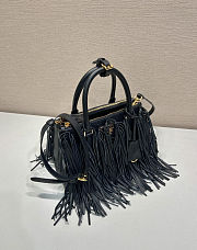 Prada Galleria small leather bag with fringe 24.5x18.5x11cm - 6