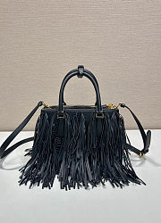 Prada Galleria small leather bag with fringe 24.5x18.5x11cm - 3