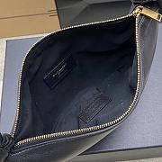 Saint Laurent Amalia hobo bag in black lambskin 19x13x10cm - 2