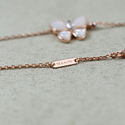 Van Cleef & Arpels necklace with a white butterfly pendant - 2