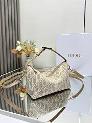 Diorstar Hobo Bag with Chain Gold-Tone Dior Oblique Jacquard 22*13*9.5cm - 5