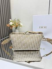 Diorstar Hobo Bag with Chain Gold-Tone Dior Oblique Jacquard 22*13*9.5cm - 4