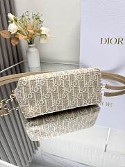 Diorstar Hobo Bag with Chain Gold-Tone Dior Oblique Jacquard 22*13*9.5cm - 3