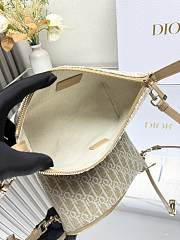 Diorstar Hobo Bag with Chain Gold-Tone Dior Oblique Jacquard 22*13*9.5cm - 2