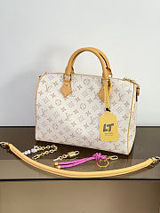 Louis Vuitton Monogram Dune Lucky Speedy Soft 30 bag in pink 30x21x17cm - 3