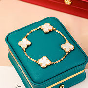 Van Cleef & Arpels 18K yellow gold mother-of-pearl 4-motif Pure Alhambra bracelet - 1