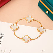 Van Cleef & Arpels 18K yellow gold mother-of-pearl 4-motif Pure Alhambra bracelet - 2