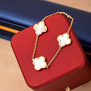 Van Cleef & Arpels 18K yellow gold mother-of-pearl 4-motif Pure Alhambra bracelet - 6