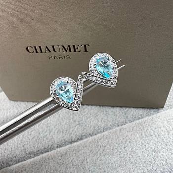 Chaumet pear-shaped earrings with blue gemstones